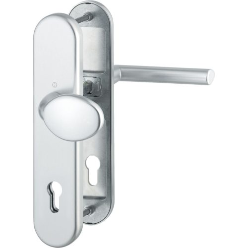 HOPPE STOCKHOLM biztonsági gomb/kilincs garnitúra PZ88 62-72 mm ezüst