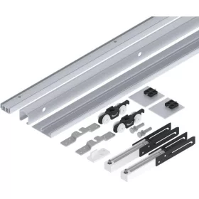   HELM 53 vasalatkészlet fali fa 50 kg futósín L=2100 mm fedlap csillapítás ezüst