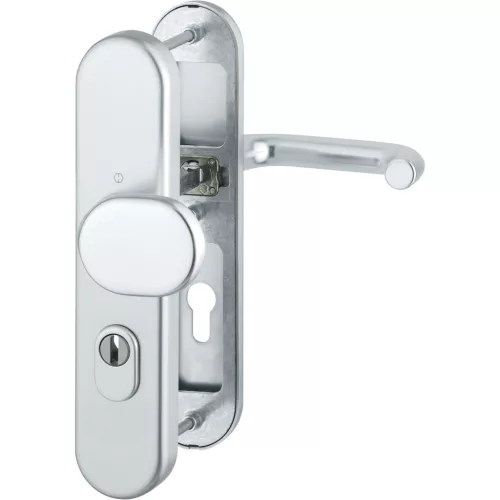 HOPPE PARIS biztonsági gomb/kilincs garnitúra PZ72 37-47 mm ezüst