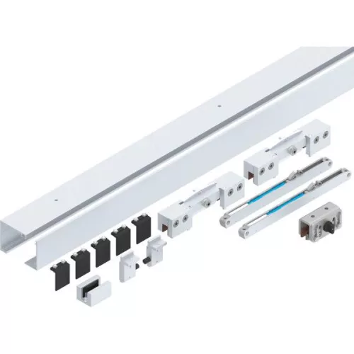 HELM GT-L 80 szerelvényk. üveg 8-1076 mm L=2000mm menny.szerelés ezüst eloxálva