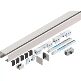   HELM GT-L 80 szerelvényk. üveg 8-1076 mm L=2000 mm alum. ezüst eloxálva