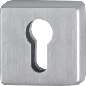   Szögletes rozetta - PZ, cilindervédő nélkül, rozsdamentes