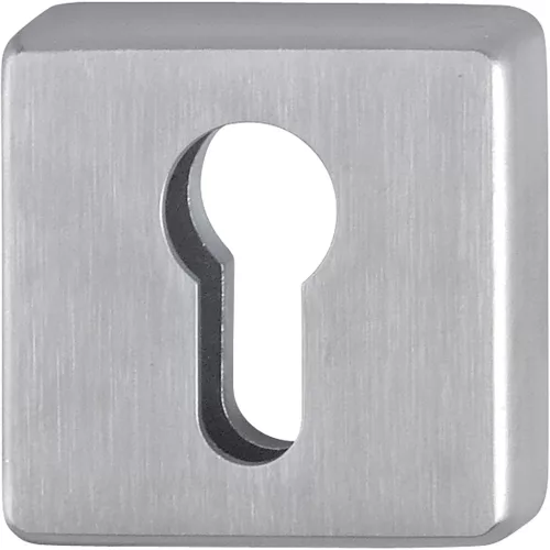 Szögletes rozetta - PZ, cilindervédő nélkül, rozsdamentes