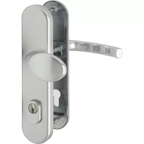 HOPPE LIEGE biztonsági gomb/kilincs garnitúra PZ88 67-77 mm ezüst