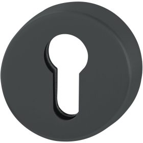   HOPPE cilinderrozetta, belső kerek PZ, nemesacél fekete matt