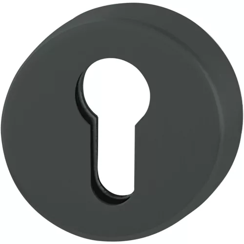 HOPPE cilinderrozetta, belső kerek PZ, nemesacél fekete matt