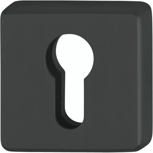 HOPPE cilinderrozetta, belső szögletes PZ, nemesacél fekete matt