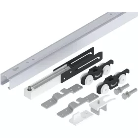   HELM 53 vasalat készlet mennyezeti fa 50 kg sín L=1700mm 1 csillapítóval ezüst