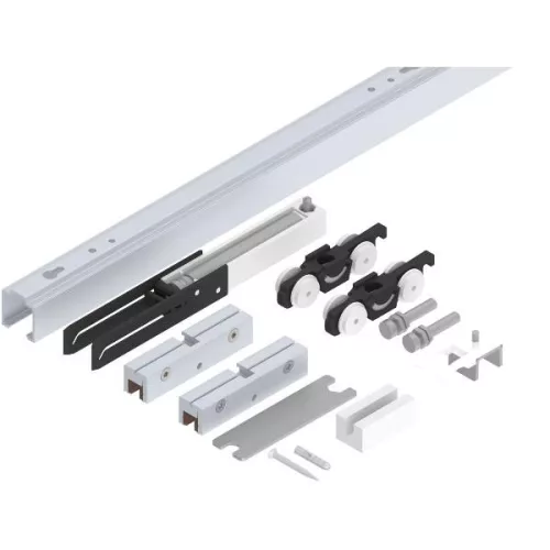 HELM 53 vasalat mennyezeti üveg 50 kg sín hossz=1700mm 1 csillapítóval ezüst