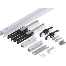   HELM 53 vasalat szett fali üveg 50 kg sín hossz=1700 mm 2 csillapítóval ezüst