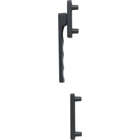   HOPPE TOULON külső ablakkilincs-félgarnitúra  fekete matt