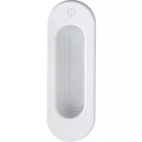   HOPPE tolóajtókagyló OMEGA kívül ovális, alumínium fehér