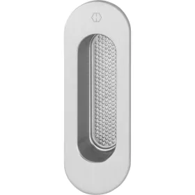   HOPPE tolóajtókagyló OMEGA kívül ovális, alumínium nemesacélszínű matt