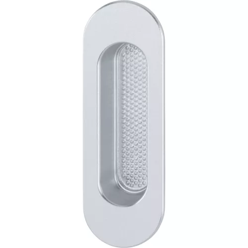 HOPPE tolóajtókagyló ovális, alumínium ezüst eloxált