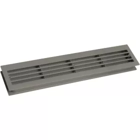   Szellőzőrács szobaajtóhoz 454 x 90 mm ajtóv. 35-45 mm sötétszürke műanyag