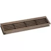 Szellőzőrács szobaajtóhoz 454 x 90 mm ajtóv. 35-45 mm barna műanyag