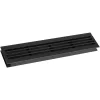 Szellőzőrács szobaajtóhoz 454 x 90 mm ajtóv. 35-45 mm fekete műanyag