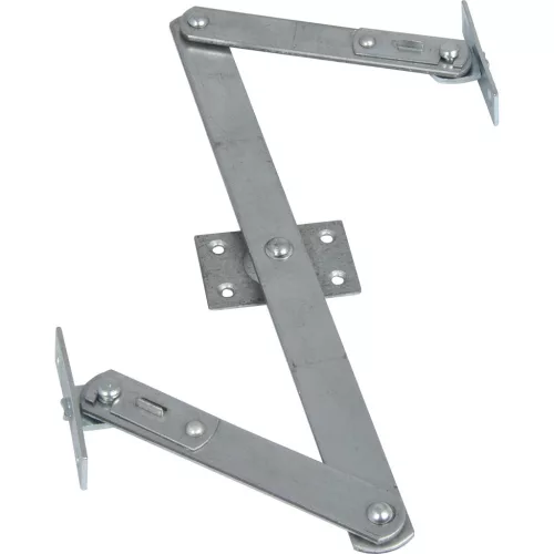 Felülvilágító Z-olló működtető kar 120 mm középdarab 260 mm acél horganyzott