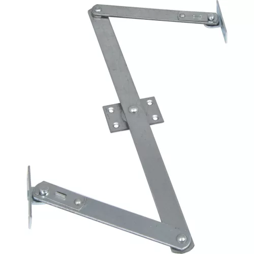 Felülvilágító Z-olló működtető kar 150 mm középdarab 310 mm acél horganyzott