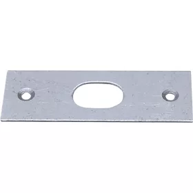   Retesz zárólemez egyenes ovális lyukkal 75 x 26 mm horganyzott acél
