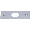 Retesz zárólemez egyenes ovális lyukkal 75 x 26 mm horganyzott acél