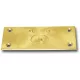Retesz zárólemez rugós lezárással 78 x 34 mm fényes sárgaréz
