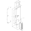 Harmonikakapu rúd retesz löket 45 240 x 70 x 23 mm balos horganyzott acél