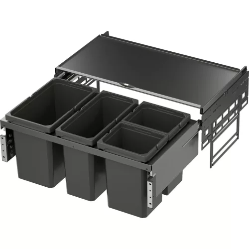 VS ENVI Space hulladékgyűjtő KB 800 mm 1 x 22/1 x 16/2 x 10 Liter lávaszürke