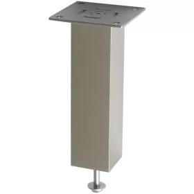  Bárkonzol Capri fa egyenes 50 x 50 mm 230 mm magas nemesacél hatású alumínium