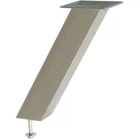   Bárkonzol Capri ferde 50 x 50 mm magasság 230 mm nemesacél hatású alumínium