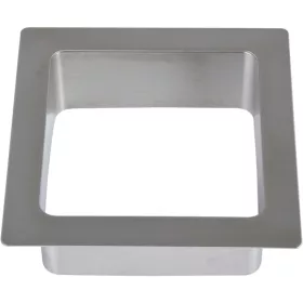 LAMPŽ Drop-in csappantyús szögletes 108 x 108 mm INOX