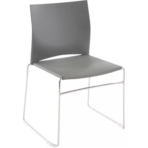 TOPSTAR W-szék vendégszék szürke/krómozott