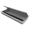 Kábelátvezető porvédő kefével/nyitásrásegítővel 300x120x25 mm alu