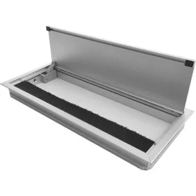   Kábelátvezető porvédő kefével/nyitásrásegítővel 280x120x25 mm alu