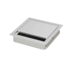   Kábelátvezető szögletes porvédő kefével 70x70x25 mm alumínium eloxált