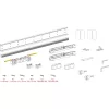 BLUM AMBIA-LINE evőeszköztartó 450 mm Bardolino tölgy