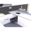 EKOTECH beépíthető hulladékgyüjtő Ekko 40 1 x 15/2 x 7 Liter orionszürke műanyag