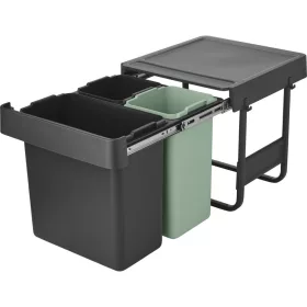   BRABANTIA beépíthető hulladékgyüjtő Sort & Go 10/10/20 litersötétszürke műanyag