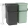 BRABANTIA beépíthető hulladékgyüjtő Sort & Go 2 x 16 literműanyag zöld/szürke