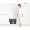 BRABANTIA beépíthető hulladékgyüjtő Sort & Go 2 x 16 literműanyag zöld/szürke