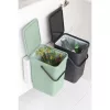 BRABANTIA beépíthető hulladékgyüjtő Sort & Go 2 x 16 literműanyag zöld/szürke