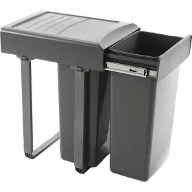   EKOTECH beépíthető hulladékgyüjtő Mega 45 2 x 26 liter műanyag világosszürke