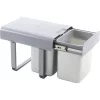 EKOTECH beépíthető hulladékgyüjtő Ekko 40 1 x 16/2 x 8 liter szürke műanyag