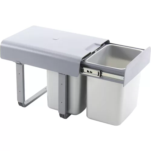 EKOTECH beépíthető hulladékgyüjtő Ekko 40 1 x 16/2 x 8 liter szürke műanyag