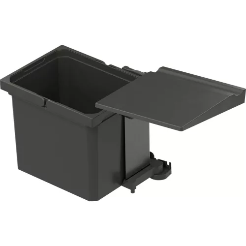 VS ENVI Single beépíthető hulladékgyűjtő 450 mm 12 l műanyag lávaszürke