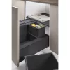 NINKA eins2vier burkolókeret KB 600 mm acél sötétszürke