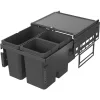 VS ENVI Space hulladékgyűjtő KB 500 mm 1 x 16/2 x 10 Liter lávaszürke