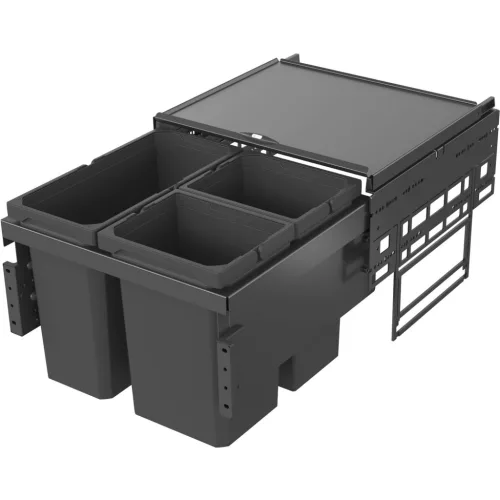 VS ENVI Space hulladékgyűjtő KB 500 mm 1 x 16/2 x 10 Liter lávaszürke