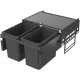VS ENVI Space hulladékgyűjtő KB 600 mm 2 x 22 Liter lávaszürke