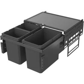   VS ENVI Space hulladékgyűjtő KB 600 mm 2 x 10/1x 22 Liter lávaszürke